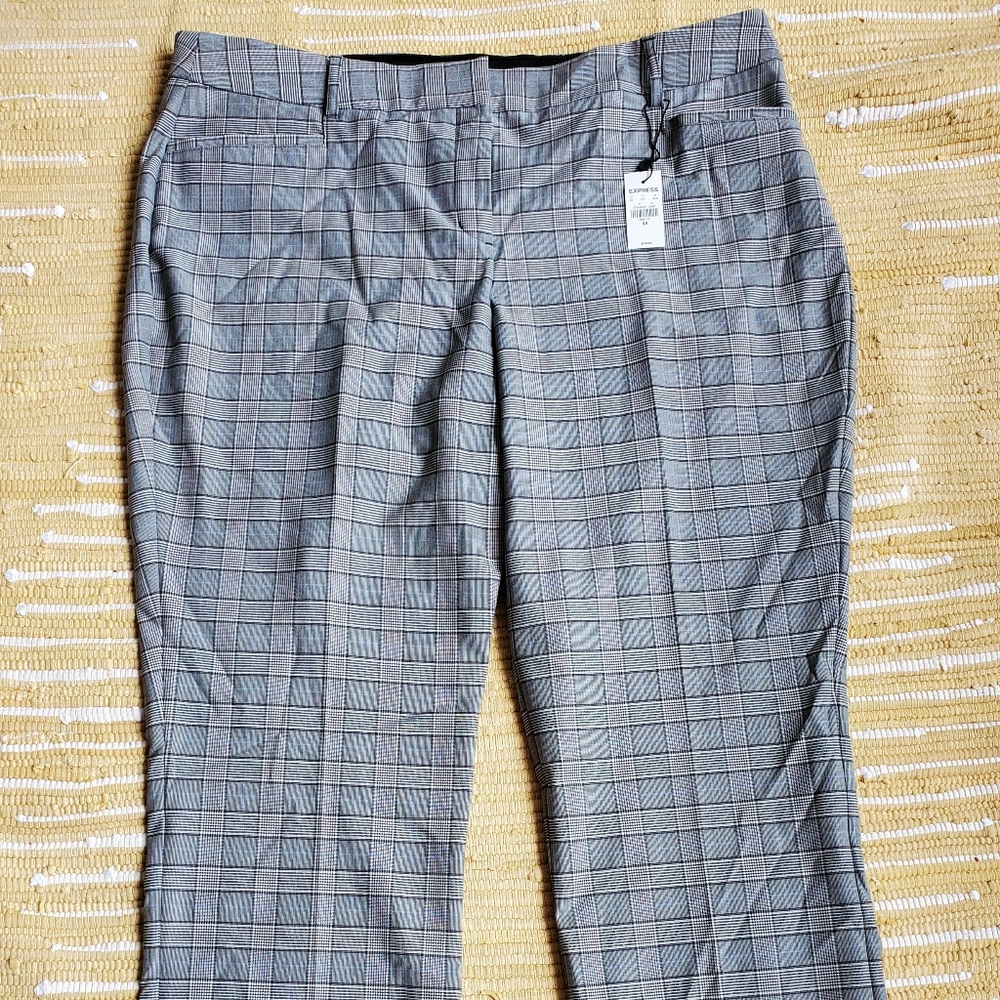 Express plaid columnist barely boot pants
